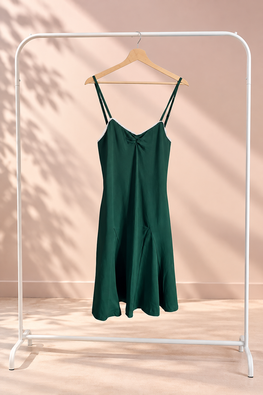 Elegant Lace-Trimmed Nightdress